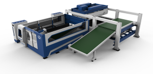 เครื่องตัดเลเซอร์พร้อมระบบการจัดเก็บแผ่นอัตโนมัติ