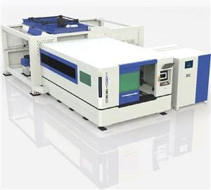 เครื่องตัดเลเซอร์เหล็กกล้าคาร์บอน 1500 วัตต์เครื่องตัดเลเซอร์ไฟเบอร์โลหะ CNC พร้อมระบบโหลดและขนถ่ายอัตโนมัติ